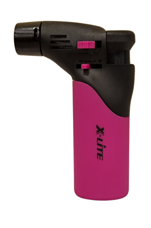 X-Lite Pembe Masa Tipi Tek Torch Pürmüz Plastik Puro Çakmağı