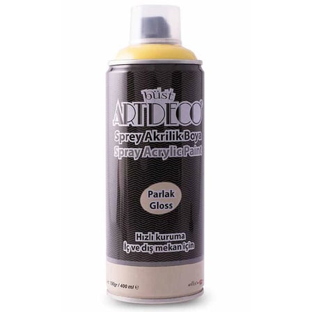 Artdeco 130 Akrilik Sprey Boya 400 Ml Açık Sarı