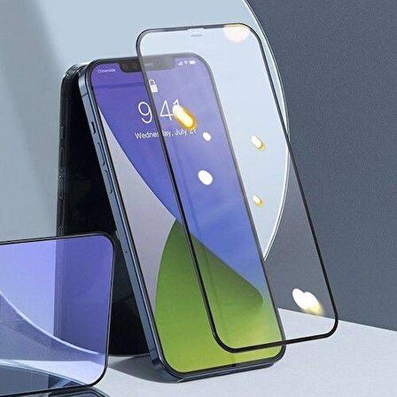 Baseus Polham Baseus 0.3mm 2 Adet Apple iPhone 12, 12 Pro Full Kaplama Kırılmaz Ekran Koruyucu, Anti Blue Light