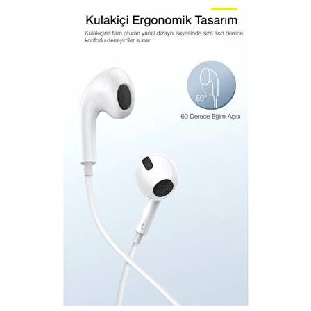 Baseus Polham Hd Ses Seviyeli Type-C Kablolu Kulakiçi Kulaklık Type-C Kulaklık
