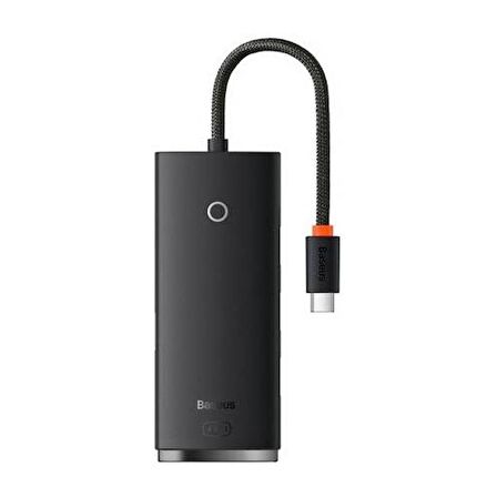 Baseus 4 Portlu Type-C To USB 3.0 Dönüştürücü Çoğaltıcı 5gbps Aktarım Hub 25 cm Tak Çalıştır