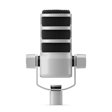 PodMic Profesyonel Dinamik Podcast White (Beyaz) - Broadcast Mikrofon