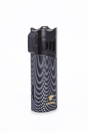 Cohiba 4 Torch Pürmüz Siyah Desenli Puro Çakmağı