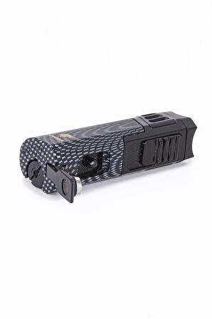 Cohiba 4 Torch Pürmüz Siyah Desenli Puro Çakmağı