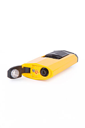 Cohiba 3 Torch Pürmüz Sarı-Siyah Metal Puro Çakmağı