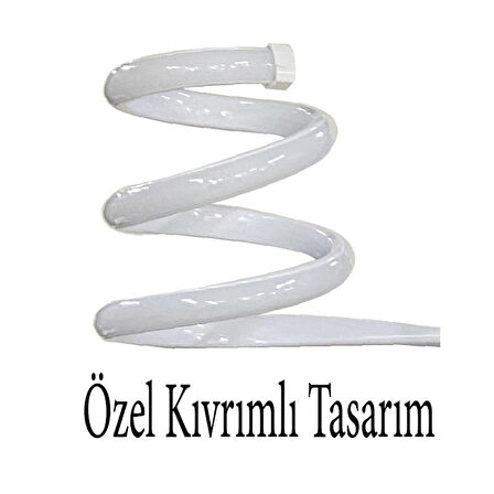 Spiral Led Avize 3lü Kollu Model Avize Beyaz
