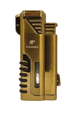 Cohiba 4 Torch Pürmüz Gold Metal Puro Çakmağı