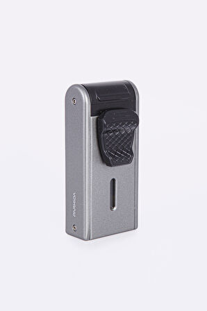 Parmida Çift Torch Pürmüz Gunmetal Metal Puro Çakmağı
