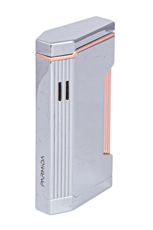 Cohiba Çift Torch Pürmüz Mat Gümüş Metal Puro Çakmağı