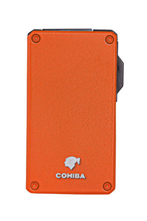 Cohiba Çift Torch Pürmüz Turuncu Metal Puro Çakmağı