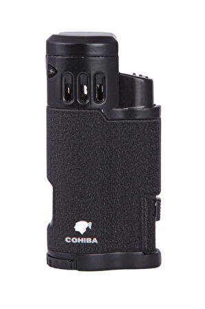 Cohiba 3 Torch Pürmüz Mat Siyah Metal Puro Çakmağı