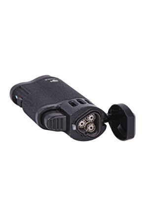 Cohiba 3 Torch Pürmüz Mat Siyah Metal Puro Çakmağı