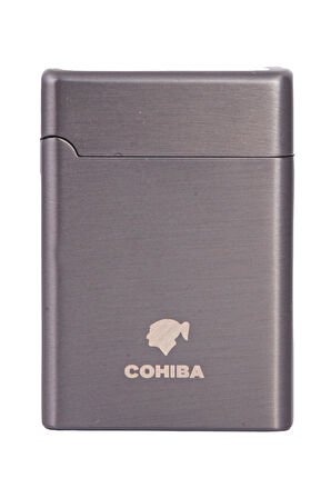 Cohiba Çift Torch Pürmüz Gunmetal Metal Puro Çakmağı