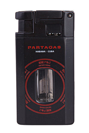 Cohiba Tek Torch Pürmüz Partagas Serie P No:2 Özel Üretim Siyah Metal Puro Çakmağı