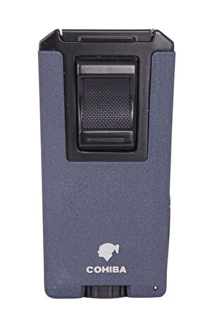 Cohiba Çift Torch Pürmüz Grafit-Siyah Metal Puro Çakmağı