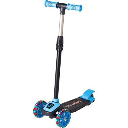 Cool Wheels Twist Led Işıklı 3 Tekerlekli Yükseklik Ayarlı Scooter - Mavi