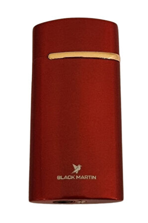 Black Martin Tek Torch Pürmüz Kırmızı Metal Puro Çakmağı