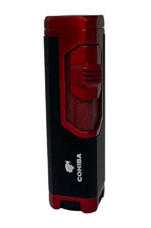Cohiba 4 Torch Pürmüz Kırmızı-Siyah Puro Çakmağı