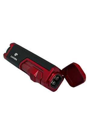 Cohiba 4 Torch Pürmüz Kırmızı-Siyah Puro Çakmağı