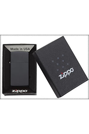 Zippo Çakmak Slim Black Matte 1618-000175