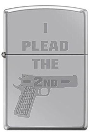 Zippo Çakmak I Plead The 2nd High Polish Chrome