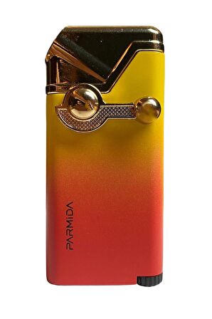 Parmida Tek Torch Pürmüz Sarı-Kırmızı Puro Çakmağı