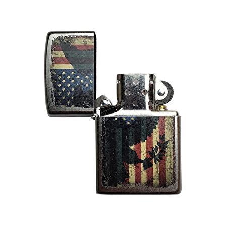 Zippo Çakmak American Flag Eagle Design