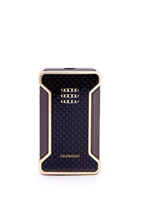 Parmida Tek Torch Pürmüz Karbon Desenli Gold Puro Çakmağı