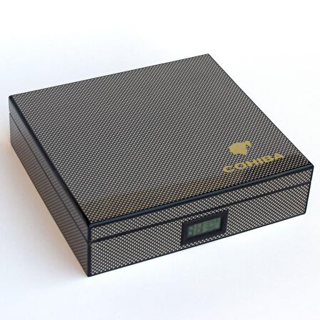 Cohiba Karbon Desenli Humidor Puro Kutusu