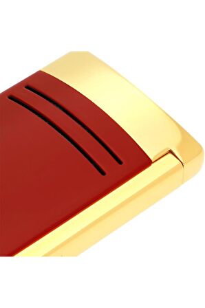 S.T. Dupont Maxijet Burgundy/Gold Puro Çakmağı 20174