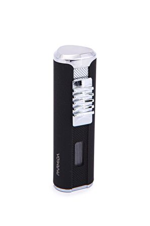 Parmida 3 Torch Pürmüz Mat Siyah Metal Puro Çakmağı