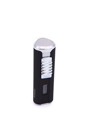Parmida 3 Torch Pürmüz Mat Siyah Metal Puro Çakmağı