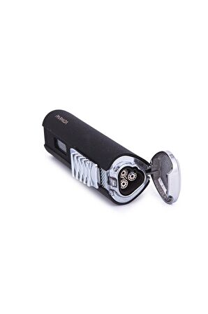 Parmida 3 Torch Pürmüz Mat Siyah Metal Puro Çakmağı