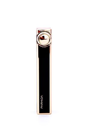Parmida Slim Siyah-Gold Soft Flame Metal Çakmak