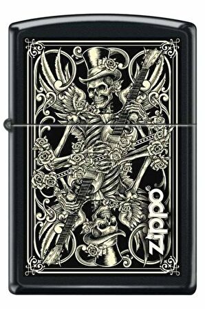 Zippo Çakmak Skull Guitars