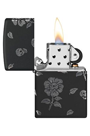 Zippo Çakmak 48931-111811 218C Flower Skulls Design