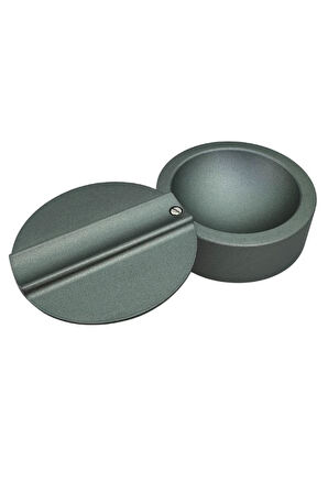 PQ Gunmetal Metal Döner Başlıklı Tekli Puro Küllüğü