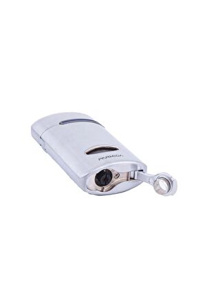 Parmida 3 Torch Pürmüz Gümüş Puro Çakmağı
