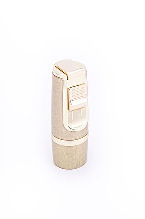 Parmida 3 Torch Pürmüz Fırçalı Gold Metal Puro Çakmağı