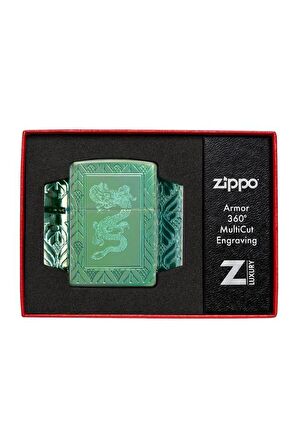 Zippo Çakmak 49054-075226 Armor Hp Green Elegant Dragon