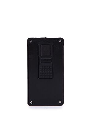 Parmida Çift Torch Pürmüz Siyah Metal Puro Çakmağı