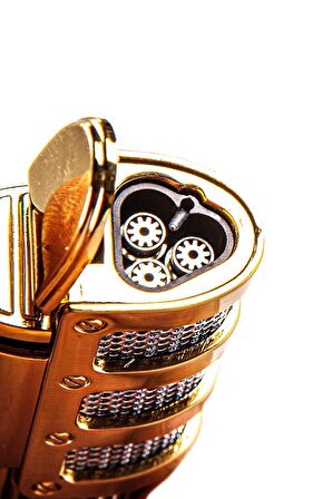 Parmida 3 Torch Pürmüz Gold Metal Puro Çakmağı