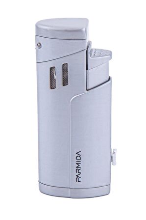 Parmida 3 Torch Pürmüz Gümüş Puro Çakmağı