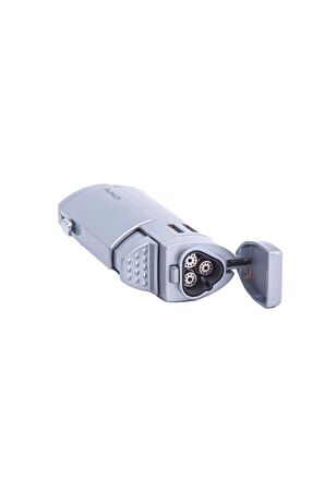 Parmida 3 Torch Pürmüz Gümüş Puro Çakmağı