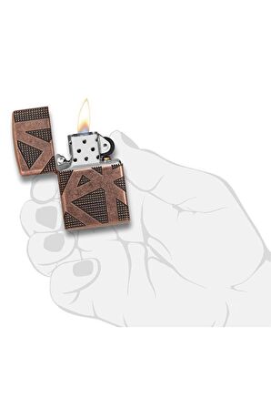 Zippo Çakmak 49036-075220 Geometric 360 Design