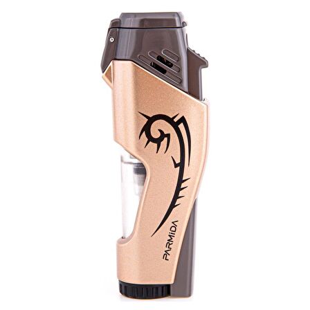 Parmida 2 Torch Pürmüz Bronz Desenli Puro Çakmağı