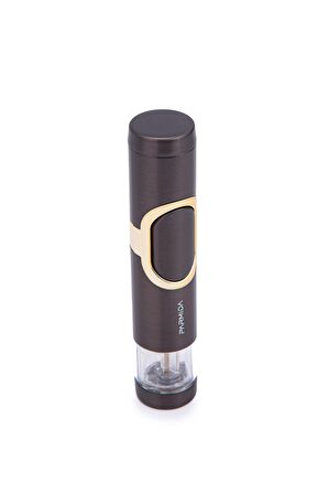 Parmida Tek Torch Pürmüz Gunmetal-Gümüş Metal Puro Çakmağı