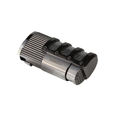 Parmida 3 Torch Pürmüz Gunmetal Metal Puro Çakmağı