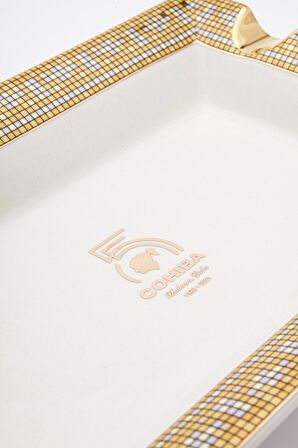 Cohiba 55. Yıl Beyaz Desenli Dörtlü Porselen Puro Küllüğü