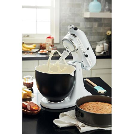 KitchenAid 5KSM2CB5BM 4.7 Litre Seramik Kase - Siyah / Beyaz